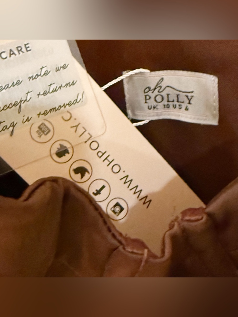 Oh Polly Lunara Draped Corset Mini Dress in Chocolate Brown Size 6 - Picture 8 of 12